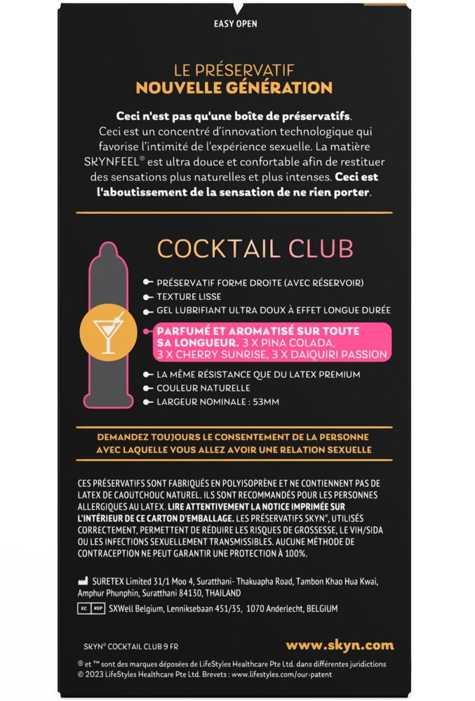 Skyn Cocktail Club Condoms (9 pcs)