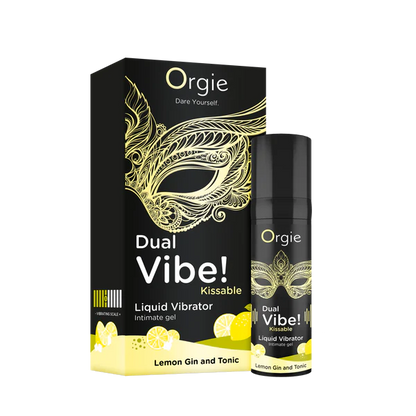 Dual Vibe Lemon Gin and Tonic Kissable Liquid Vibrator