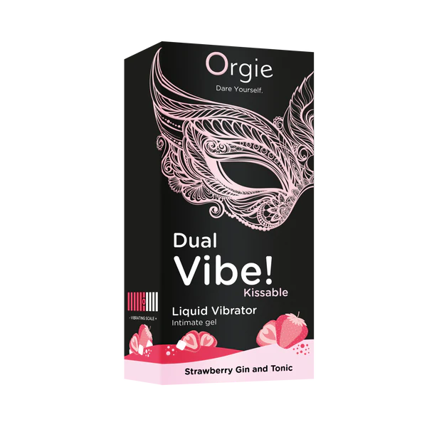 Dual Vibe Strawbery Gin and Tonic Kissable Liquid Vibrator