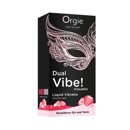 Dual Vibe Strawbery Gin and Tonic Kissable Liquid Vibrator