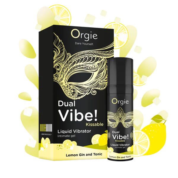Dual Vibe Lemon Gin and Tonic Kissable Liquid Vibrator