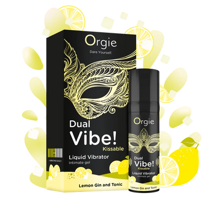 Dual Vibe Lemon Gin and Tonic Kissable Liquid Vibrator