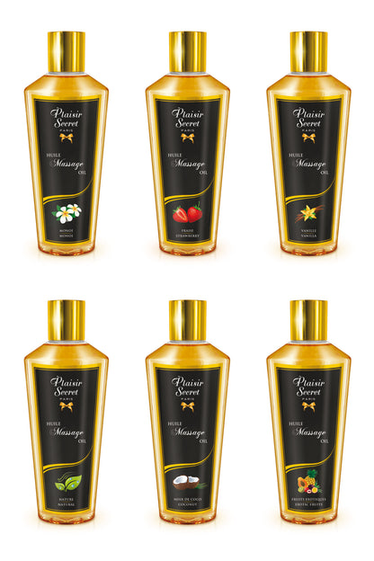 Plaisir Secret Pleasure Gift Set – 6 Massage Oils 30 ml  – Cadeauset Massageolie