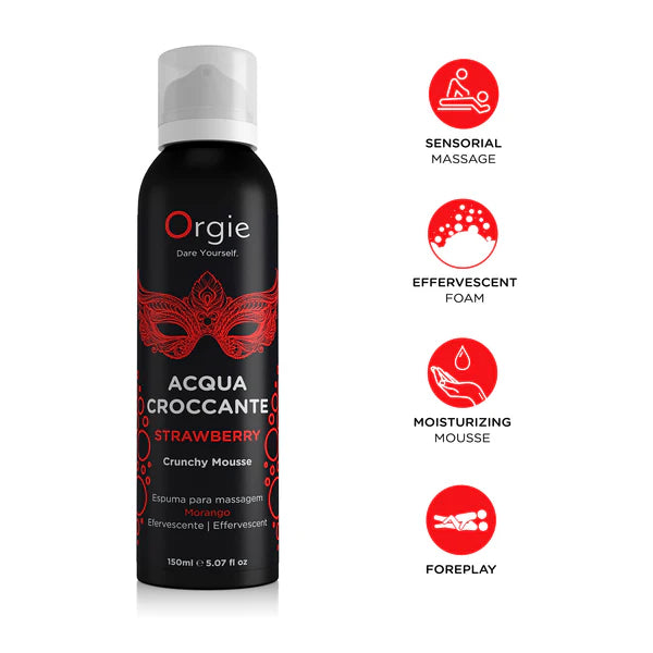 Acqua Croccante Strawberry Moisturizing Massage Mouse 150 ML