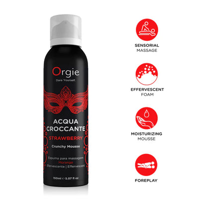 Acqua Croccante Strawberry Moisturizing Massage Mouse 150 ML