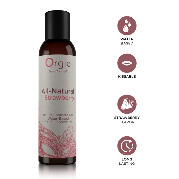 Orgie All Natural Strawberry Waterbased Intimate Gel 150ml