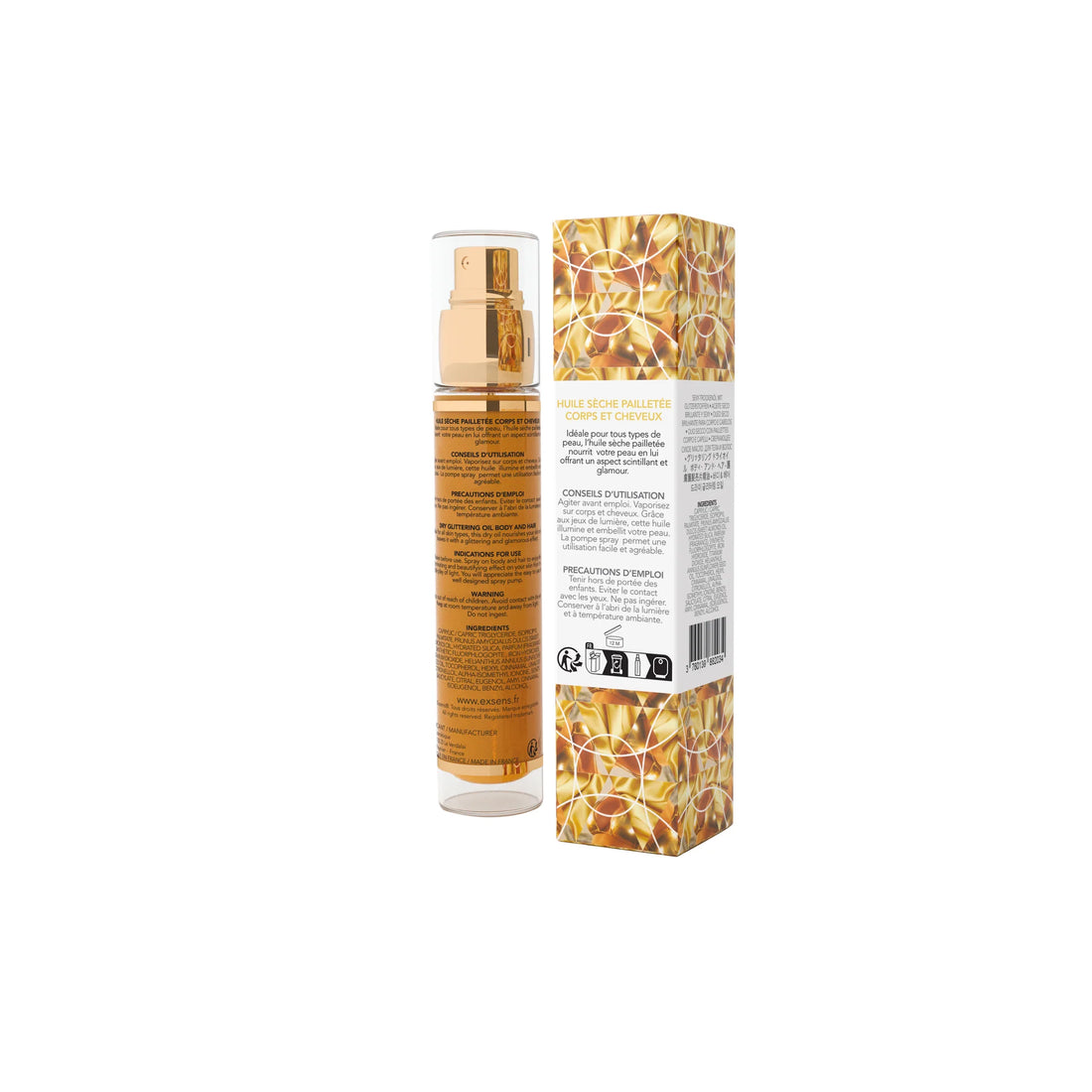 Dry Glittering Oil for Body & Hair