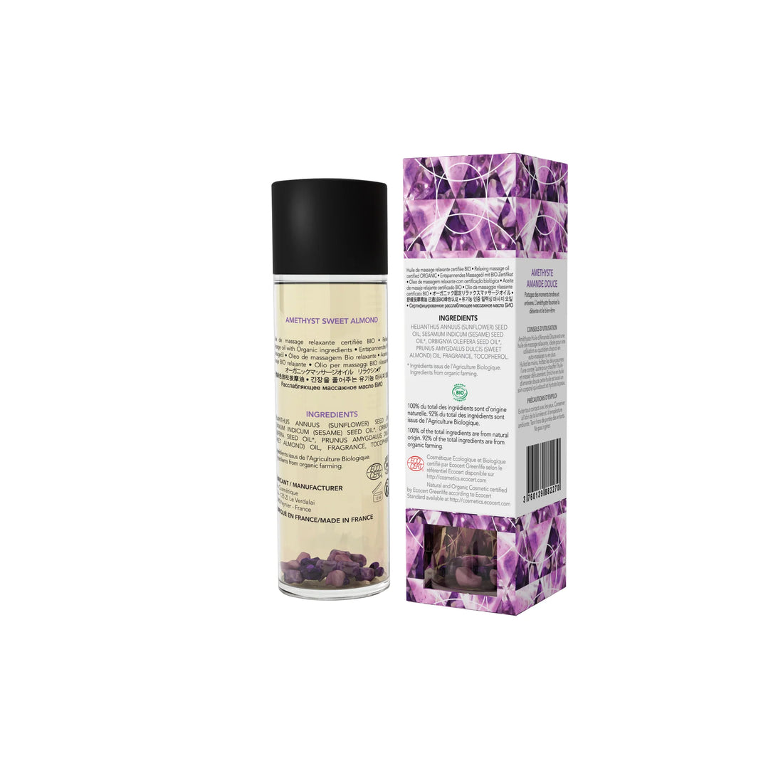Amethyst Sweet Almond Organic Sensual Body & Massage Oil