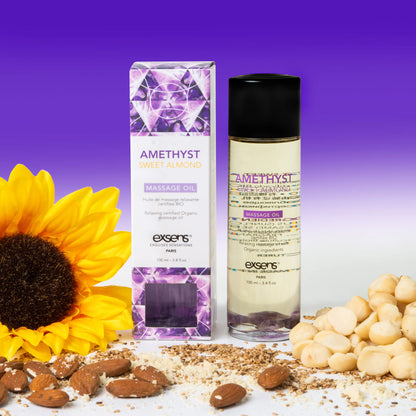 Exsens Amethyst Sweet Almond Organic Sensual Body & Massage Oil