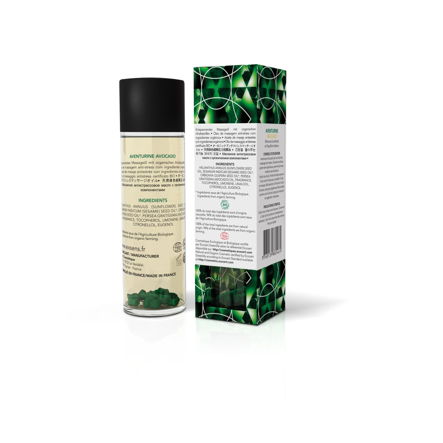 Exsens venturine Avocado Organic Sensual Body & Massage Oil