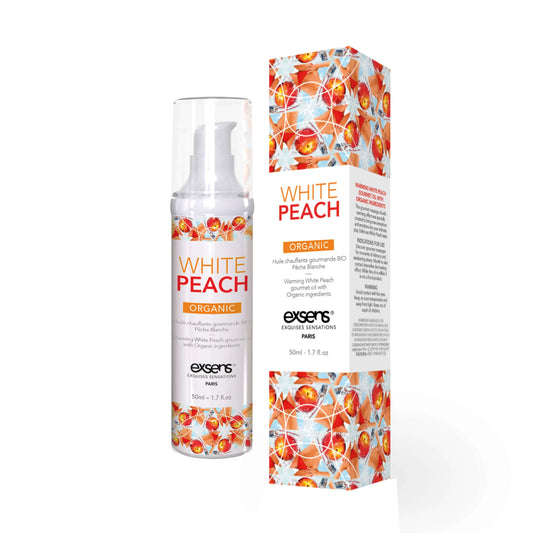 Exsens White Peach Warming Gourmet Intimate Massage Oil
