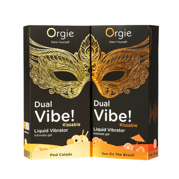 Orgie Dual Vibe Seks Pina Colada Kissable Liquid Vibrator