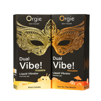 Orgie Dual Vibe Seks Pina Colada Kissable Liquid Vibrator
