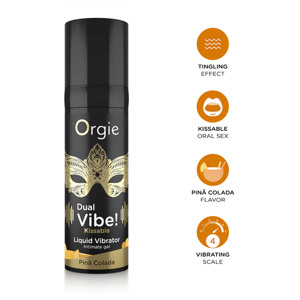 Orgie Dual Vibe Seks Pina Colada Kissable Liquid Vibrator