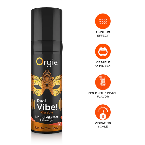Orgie Dual Vibe Seks on the Beach Kissable Liquid Vibrator