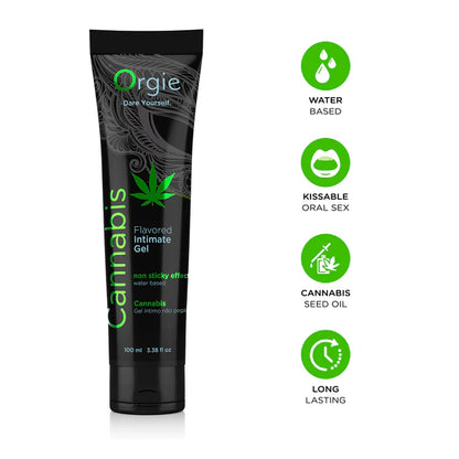 Orgie Lube Tube Cannabis 100ml