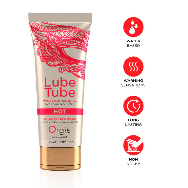 Orgie Lube Tube Hot Waterbased 150ml