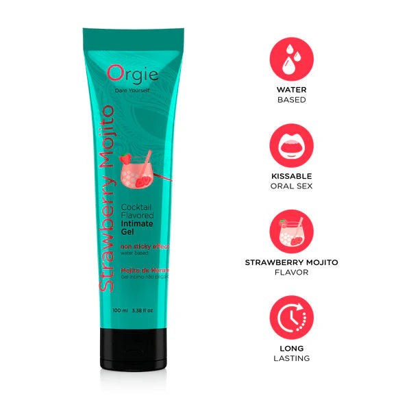 Orgie Lube Tube Cocktail Strawberry Mojito 100ml