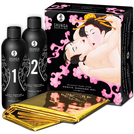 Shunga Oriental Straw & Cava Erotic B to B massage gel