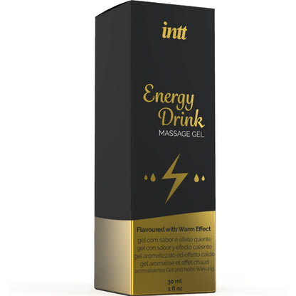 Intt Massage Gel With Flavored Energy Ca Drink and Heating Effect