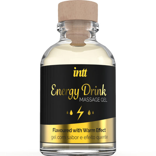 Intt Massage Gel With Flavored Energy Ca Drink and Heating Effect