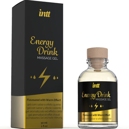 Intt Massage Gel With Flavored Energy Ca Drink and Heating Effect