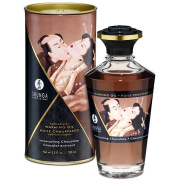 Shunga - Massageolie Met Verwarmend Effect Chocolade 100 ml